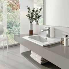 Раковина мебельная Sanita Luxe Quadro 75 QDR75SLWB01