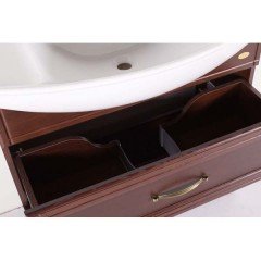 Тумба с раковиной ASB-Woodline Берта 85 орех массив ясеня