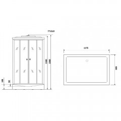 Душевая кабина Niagara Lux 7713W R