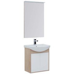 Комплект мебели Aquanet Грейс 60 дуб сонома (2 дверцы) 00198804
