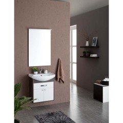 Тумба с раковиной Aquanet Грейс 60 дуб кантенбери (1 ящик, 2 дверцы) 00198374 + 00182641