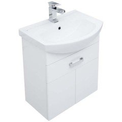 Тумба под раковину Aquanet Ирис 60 белый (1 ящик, 2 дверцы) 00198381