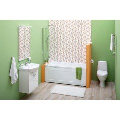 Тумба под раковину Aquanet Ирис 60 белый (1 ящик, 2 дверцы) 00198381