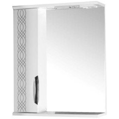Зеркало-шкаф ASB-Mebel Алекса 60 L белый/серебро