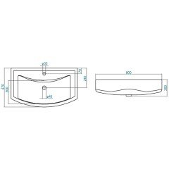 Комплект мебели ASB-Mebel Грета напольная 80/2