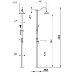 Душевая система Timo Arisa SX-5000/00 chrome