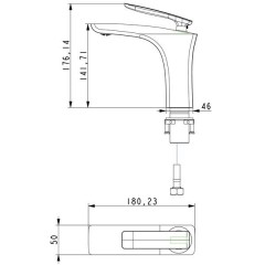 Смеситель для раковины Timo Helmi 4061/00-16 F chrome/white