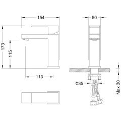 Смеситель для раковины Timo Selene 2061/00 F chrome