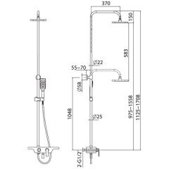 Душевая система Lemark Tropic LM7006C