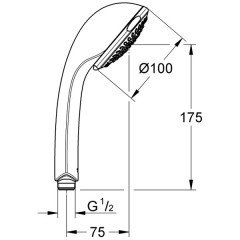 Ручной душ Grohe Relexa Ultra 28793000