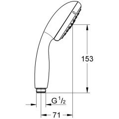 Ручной душ Grohe Tempesta Classic 28419001