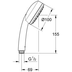 Ручной душ Grohe Tempesta Cosmopolitan 26082001