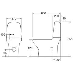 Унитаз Gustavsberg Estetic 8300 Hygienic Flush GB1183002R1231