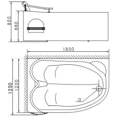 Ванна акриловая Appollo TS-0929 L