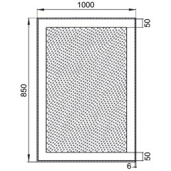 Зеркало Aquanet Алассио 10085 LED 00196638