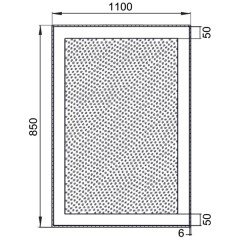 Зеркало Aquanet Алассио 11085 LED 00196639