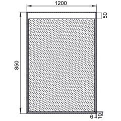 Зеркало Aquanet Палермо 12085 LED 00196647