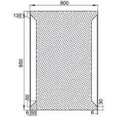 Зеркало Aquanet Сорренто 8085 LED 00196650
