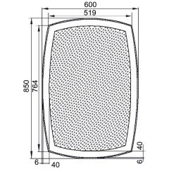 Зеркало Aquanet Тоскана 6085 LED 00196955