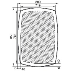 Зеркало Aquanet Тоскана 8085 LED 00196665