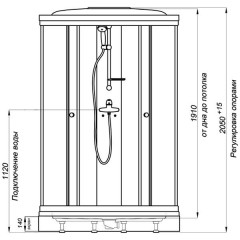 Душевая кабина Triton Риф А3 90x90
