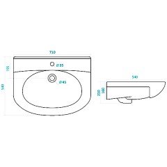 Комплект мебели Triton Диана 70 R