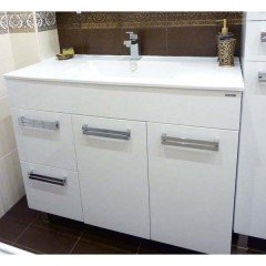 Тумба под раковину Triton Ника 100 L напольная белый 004.31.1000.201.01.01.L