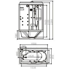 Душевая кабина SSWW BU103A L