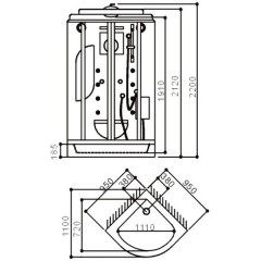 Душевая кабина SSWW BU106A