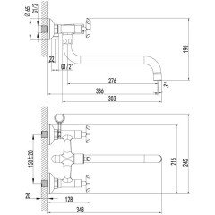 Смеситель универсальный Lemark Practica LM7551C