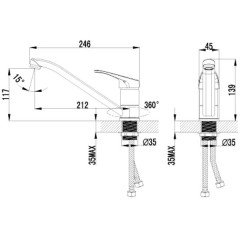 Смеситель для кухни Lemark Partner LM6554C