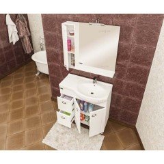 Тумба с раковиной СаНта Коралл 80 L