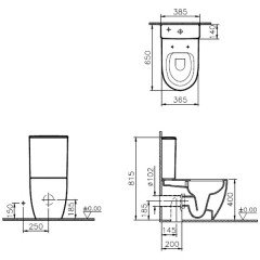 Унитаз VitrA Sento 9830B003-7203 Rim-ex
