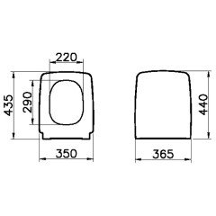 Крышка-сиденье для унитаза VitrA Metropole 90-003-009