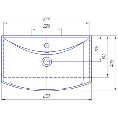 Тумба с раковиной ASB-Mebel Мираж 65