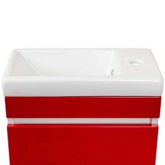 Тумба под раковину Style Line ElFante Compact 40 красный СС-00000418