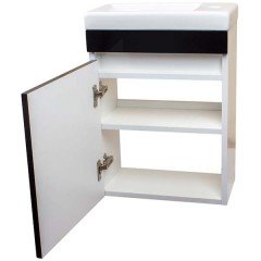 Тумба под раковину Style Line ElFante Compact 40 чёрный СС-00000419