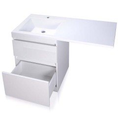 Тумба с раковиной Style Line ElFante Даллас 120 напольная белый L