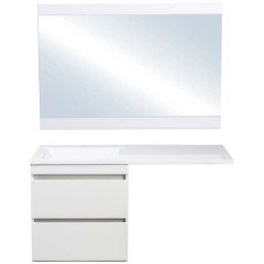 Комплект мебели Style Line ElFante Даллас 120 подвесной белый L