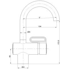 Смеситель для раковины Bennberg 115002 Chrome