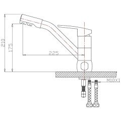 Смеситель для кухни Bennberg 20F5052 Sand