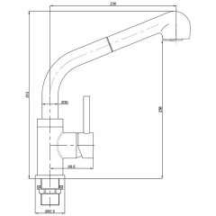 Смеситель для кухни Bennberg 20R313 Chrome