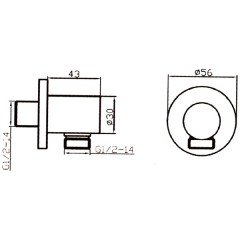 Шланговое подключение Bennberg B 1001 Chrome