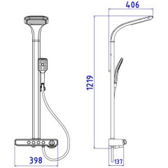 Душевая система Gllon GL-SF2070LW-S
