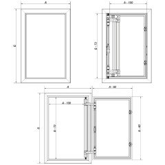 Люк под плитку Практика Евроформат ЕТР 600x800