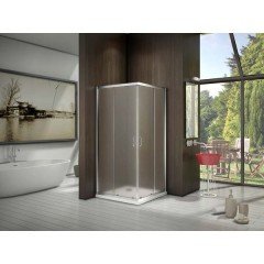 Душевое ограждение GooDDooR Latte CR-80-G-WE