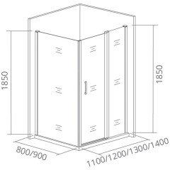Стенка боковая GooDDooR Latte SP-80-G-WE