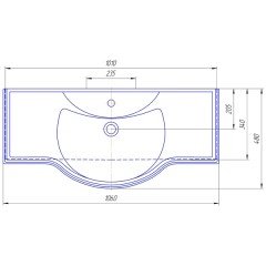 Комплект мебели BAS Прага 105 орех