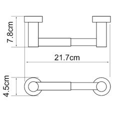 Держатель туалетной бумаги WasserKRAFT Donau K-9422