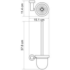 Держатель ёршика настенный WasserKRAFT Donau K-9427